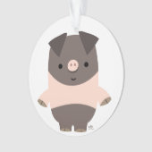 Niedlich Starker Cartoon Pig Acrylschmuck Ornament (Vorderseite)