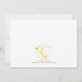 Niedlich Stars Moon Celestial Neugeborenes Foto Ge Ankündigung (Rückseite)