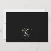 Niedlich Stars Moon Celestial Neugeborenes Foto Ge Ankündigung (Rückseite)