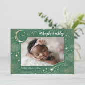 Niedlich Stars Moon Celestial Neugeborenes Foto Ge Ankündigung (Stehend Vorderseite)