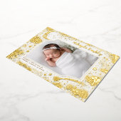 Niedlich Stars Moon Celestial Neugeborenes Foto Ge Folieneinladung (Gedreht)