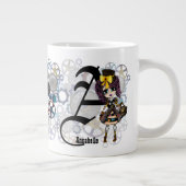 Niedlich Steampunk Cosplay Girl Benannt Geschenk A Jumbo-Tasse (Rechts)