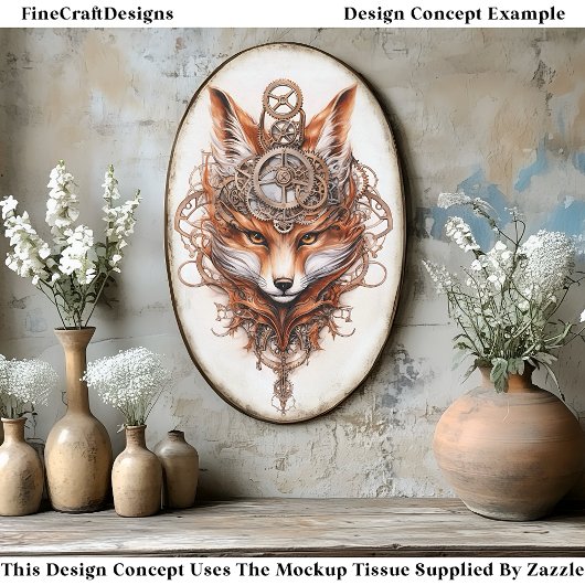 Niedlich Steampunk Fox 116 Decoupage Seidenpapier
