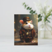 Niedlich Steampunk Hamster Postkarte