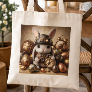 Niedlich Steampunk Osterhase Tragetasche