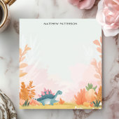 Niedlich Stegosaurus Dinosaurier Kinder Personalis Notizblock