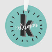 Niedlich Stilftige Monogramm-Initial Ornament (Vorderseite)