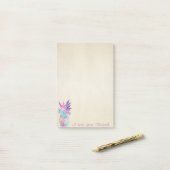 Niedlich, stilvoll, Ananas Post-it Klebezettel (Auf Schreibtisch)