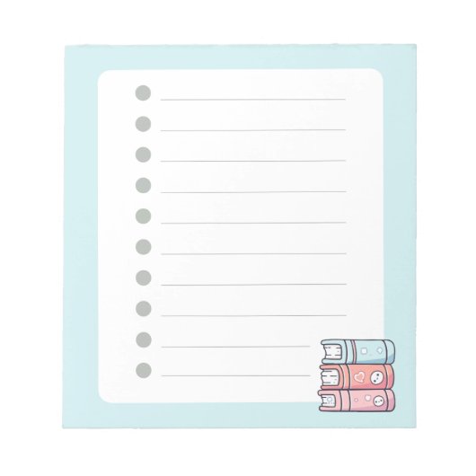 Niedlich, stilvoll, Minimalistisch, modern, geschm Notizblock (Vorderseite)