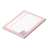 Niedlich, stilvoll, Minimalistisch, modern, geschm Notizblock (Rotiert)