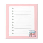 Niedlich, stilvoll, Minimalistisch, modern, geschm Notizblock (Vorderseite)