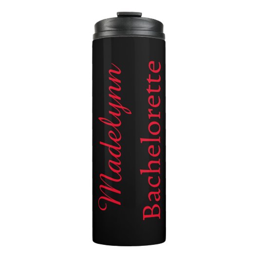 Niedlich Stilvoll Personalisierte Bridesmaid Thermosbecher (Vorderseite)