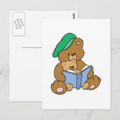 Niedlich Story Time Teddy Bärendesign Postkarte (Vorne/Hinten)