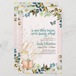 Niedlich Storytime Bunny baby Shower Gender Reveal