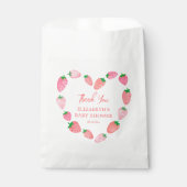 Niedlich Strawberry Baby Dusche Vielen Dank Geschenktütchen (Vorderseite)