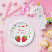 Niedlich Strawberry Berry Sweet Birthday Pappteller (Party)