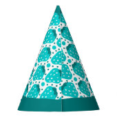 Niedlich Strawberry Boy First Birthday Blue Partyhütchen (Rückseite)