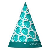 Niedlich Strawberry Boy First Birthday Blue Partyhütchen (Links)