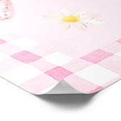 Niedlich Strawberry Daisy Berry First Foto Brithda Poster (Ecke)