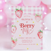 Niedlich Strawberry Fruit Daisy Berry Erster Gebur Einladung