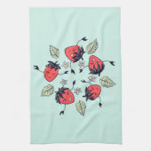 Niedlich Strawberry Kawaii Frucht Geschirrtuch (Vertikal)