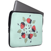 Niedlich Strawberry Kawaii Frucht Laptopschutzhülle (Vorne Rechts)