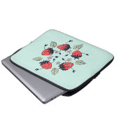 Niedlich Strawberry Kawaii Frucht Laptopschutzhülle (Vorne Knopf)