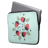 Niedlich Strawberry Kawaii Frucht Laptopschutzhülle (Vorderseite Links)