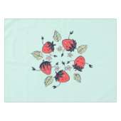 Niedlich Strawberry Kawaii Frucht Tischdecke (Vorderseite (Horizontal))