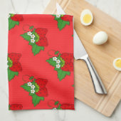 Niedlich Strawberry Kitchtuch Handtuch (Viertel Falte)