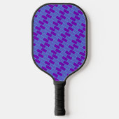 Niedlich Stripe Wavy Lines Blue Pickleball Paddle (Vorderseite)