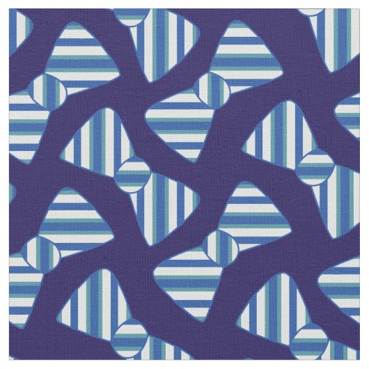 Niedlich Striped Bowties Blue Baby Boy Stoff (Nahaufnahme)