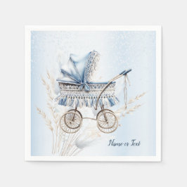 Niedlich Stroller Blume Schönes Party Serviette