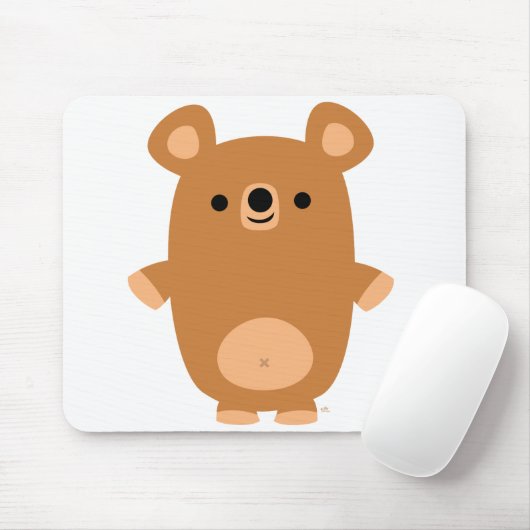 Niedlich Strong Cartoon Bärenmousepad Mousepad (Mit Mouse)