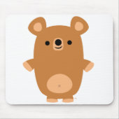 Niedlich Strong Cartoon Bärenmousepad Mousepad (Vorne)