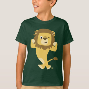 Niedlich Strong Cartoon Lion Children T - Shirts