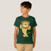 Niedlich Strong Cartoon Lion Children T - Shirts (Vorne ganz)