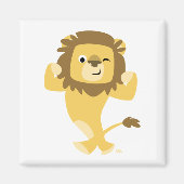 Niedlich Strong Cartoon Lion Magnet (Vorne)