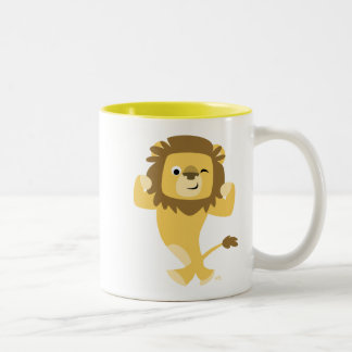 Niedlich Strong Cartoon Lion Tasse
