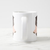 Niedlich Strong Cartoon Pig Jumbo Tasse (Rückseite)