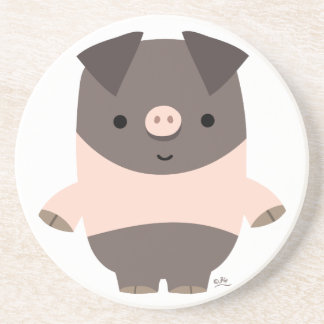 Niedlich Strong Cartoon Pig Untersetzer