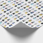 Niedlich strukturierte Ananas, Vintage Kollektion. Geschenkpapier (Ecke)