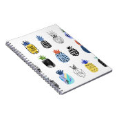 Niedlich strukturierte Ananas, Vintage Kollektion. Notizblock (Rechte Seite)