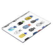 Niedlich strukturierte Ananas, Vintage Kollektion. Notizblock (Linke Seite)