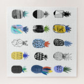 Niedlich strukturierte Ananas, Vintage Kollektion. Puzzle (Horizontal)