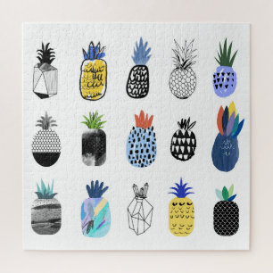 Niedlich strukturierte Ananas, Vintage Kollektion. Puzzle