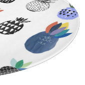 Niedlich strukturierte Ananas, Vintage Kollektion. Schneidebrett (Ecke)