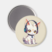 Niedlich Stylish Kitty Magnet (Vorderseite/Rückseite)