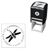 Niedlich Stylisierte Drachenfliege Permastempel (Beispiel)