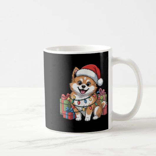 Niedlich Stz Weihnachtsdesign Funny Dog Lover Hol Kaffeetasse (Rechts)
